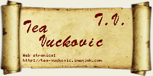 Tea Vučković vizit kartica